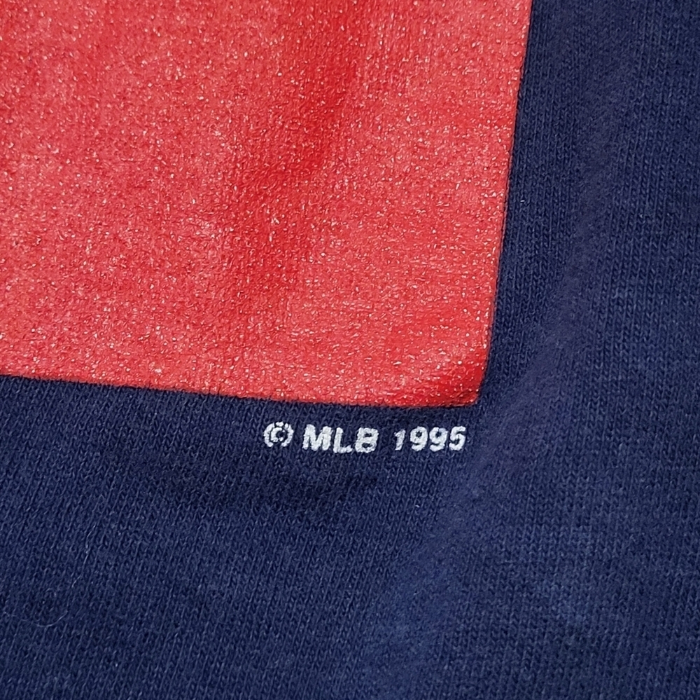 Vintage 1995 Atlanta Braves MLB T-Shirt Large Salem Sportswear USA Made Tee A99 - Picture 3 of 6